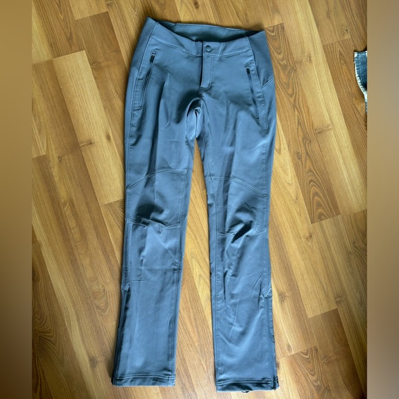 Columbia grey insulated weather resistant pants with adjustable ankle. Size 4. - Picture 1 of 7